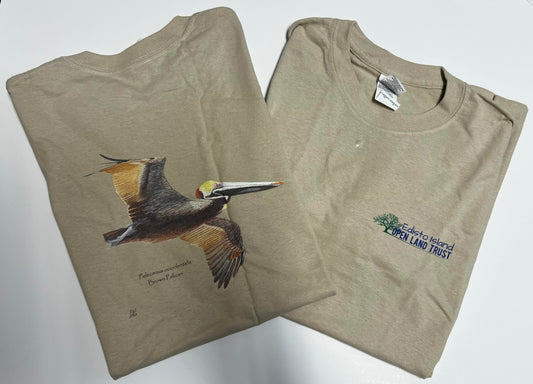 Brown Pelican Short Sleeve Tan